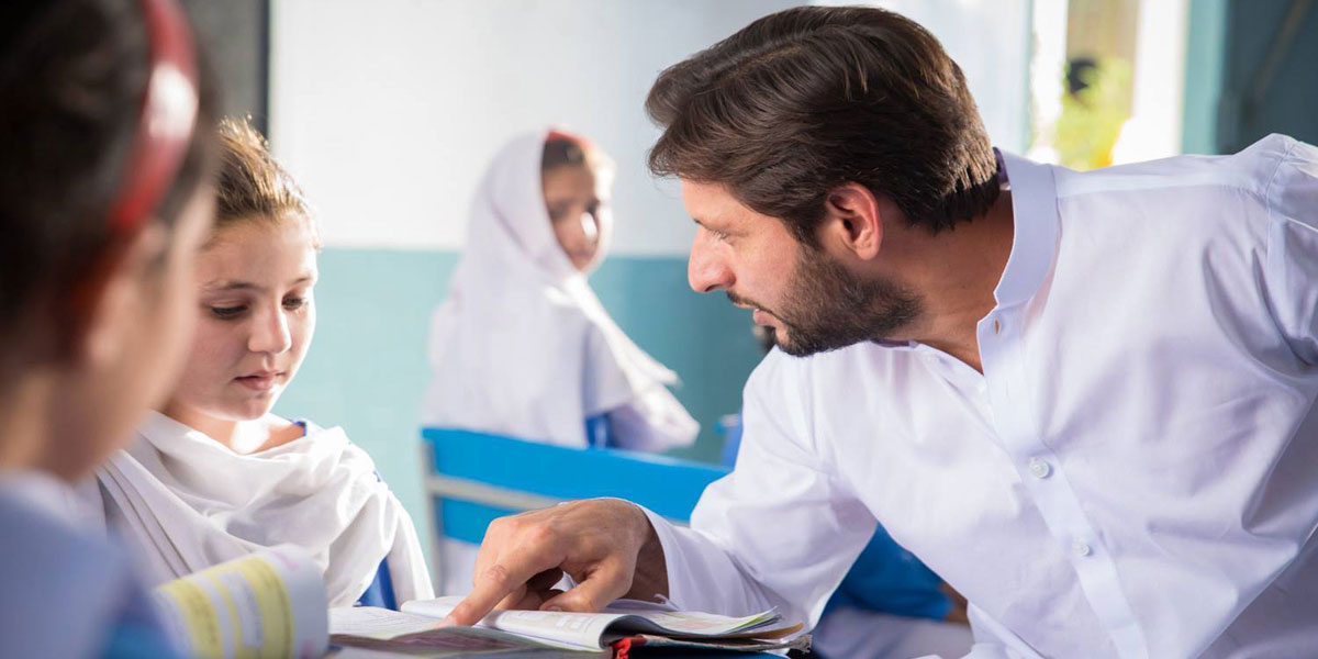 Motivating for education. well done Shahid Afridi